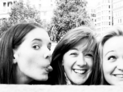 Before I lived in London, day trips to London were like the best thing ever. Emily, Lizzie and myself arranged a day trip to the big city one summer and it was awesome. However. Please note the colour of my hair. BLONDE. Except the blonde was awful and didn't sut me at all. So for the whole day I took all my photos in black and white. I know that's ridiculous but it's true. The next day I dyed my hair back brown. Lesson learnt.