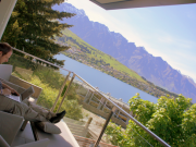 One of favourite writing spots - on our balcony.