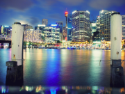 Night-Time City-Scape Photography Sydney harbour night time landscape