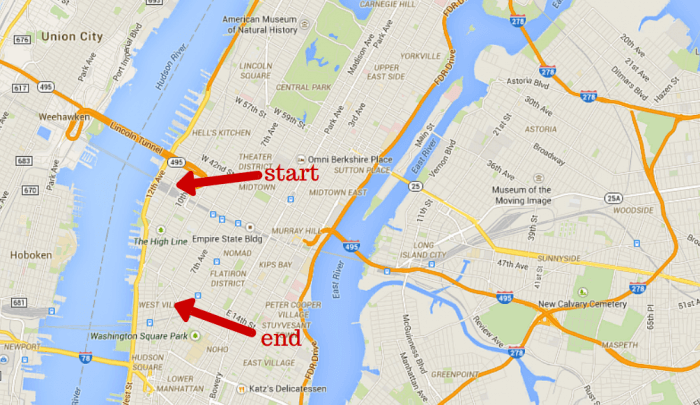 28 High Line New York Map - Maps Online For You