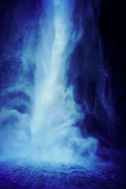 Gorgeous Waterfall Milford Sound