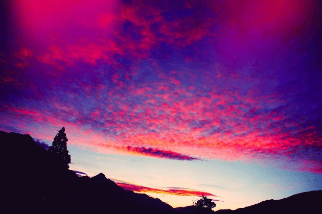 queenstown-new-zealand-sunset-beautiful-pink