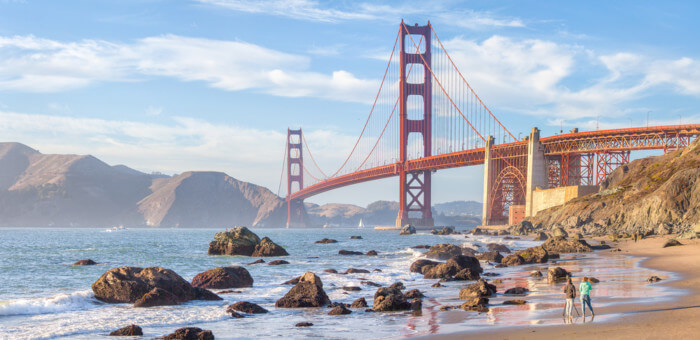 best places to view the golden gate bridge baker beach