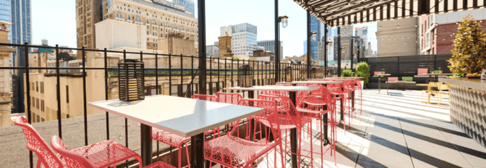 list of outdoor rooftop bars in NYC