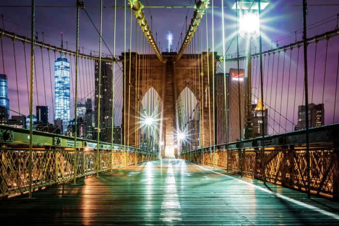 the best places to take pictures in NYC at night time