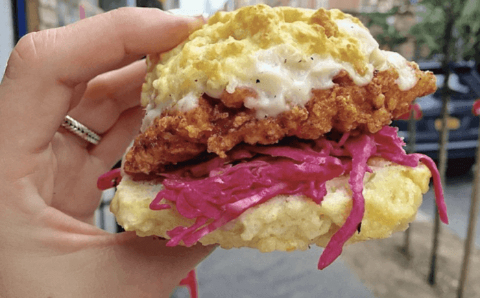 Best Cheap Lunches in NYC chicken biscuit