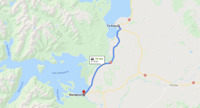 driving to Manapouri