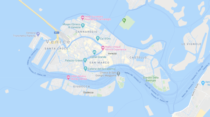 is Venice expensive map