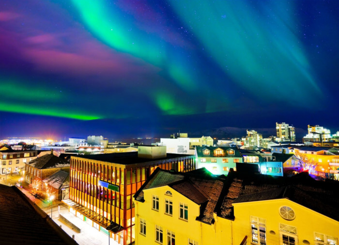 Reykjavik best place to view northern lights