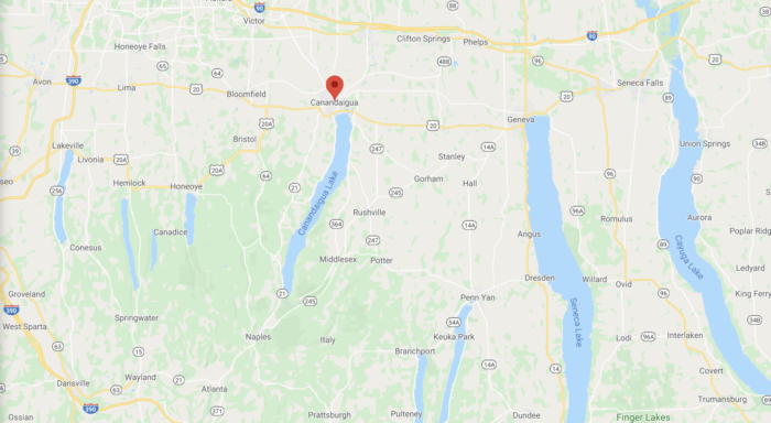 map of Canandaigua