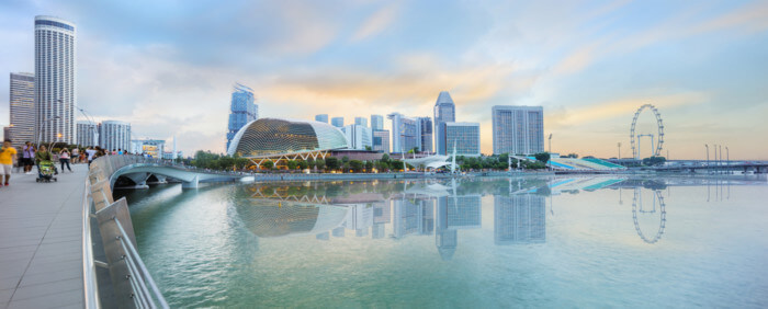 best place to see the Singapore skyline