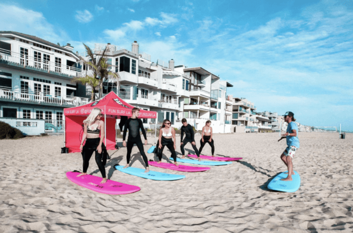 surf lessons non-touristy things to do in LA