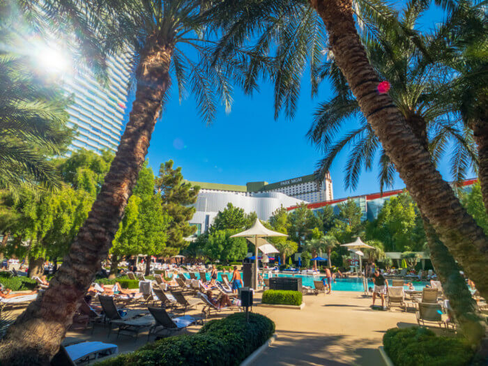 what is the pool like at aria las vegas