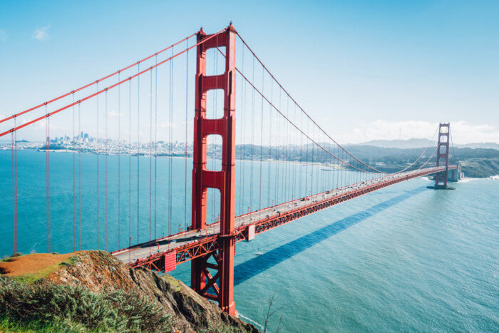 best view of Golden Gate Bridge from Battery Spencer