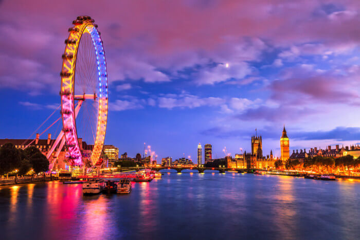 London sightseeing the london eye