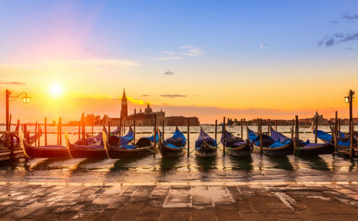 Sunrise,In,San,Marco,Square,,Venice,,Italy.,Venice,Grand,Canal.