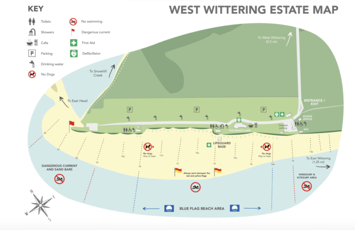 map of west wittering beach