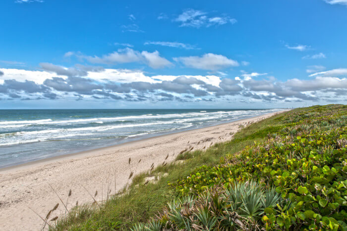 Beaches near Orlando Canaveral National Seashore At Cape Canaveral Florida