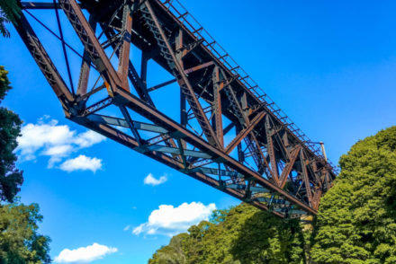 upside down Bridge,In,Lockport,Ny