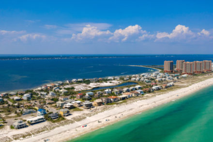 Pensacola,Beach,Aerial,View,Of,Coastline,-,Beach