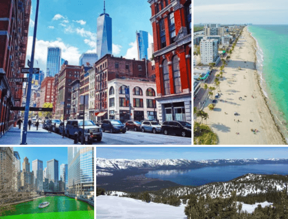 the best places to visit in March USA