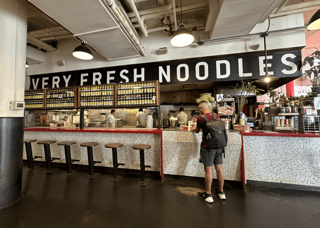 Fresh Noodles in Chelsea Market NYC