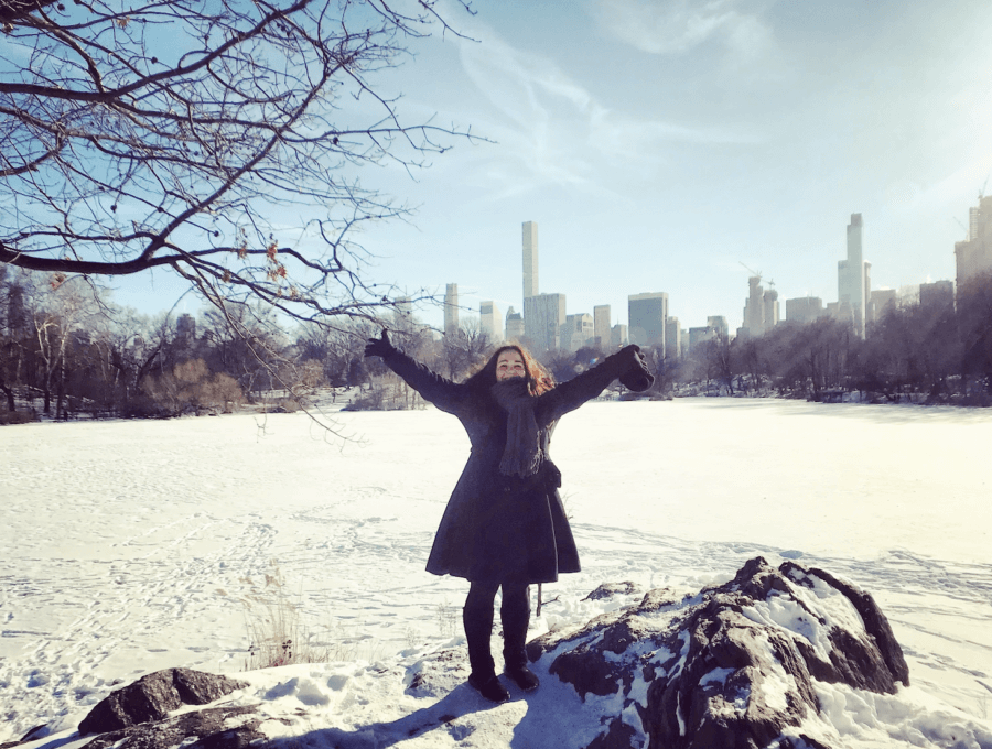 when to expect snow in New York City