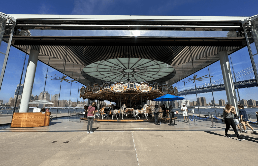 Jane's carousel in DUMBO Brooklyn