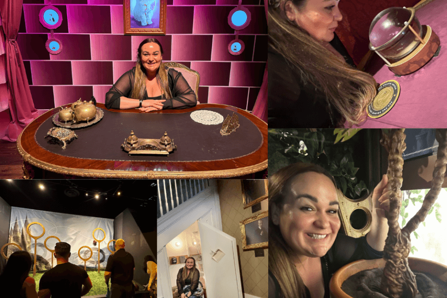 Ellie inside Harry Potter: The Exhibition in NYC