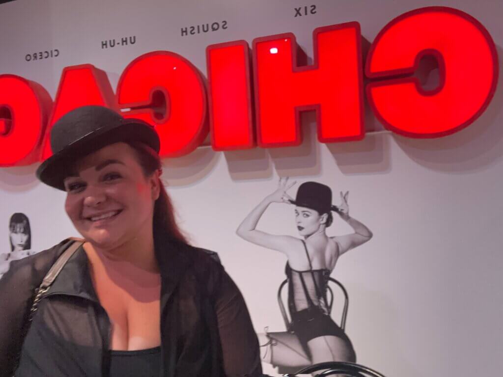 Ellie in the museum of broadway nyc