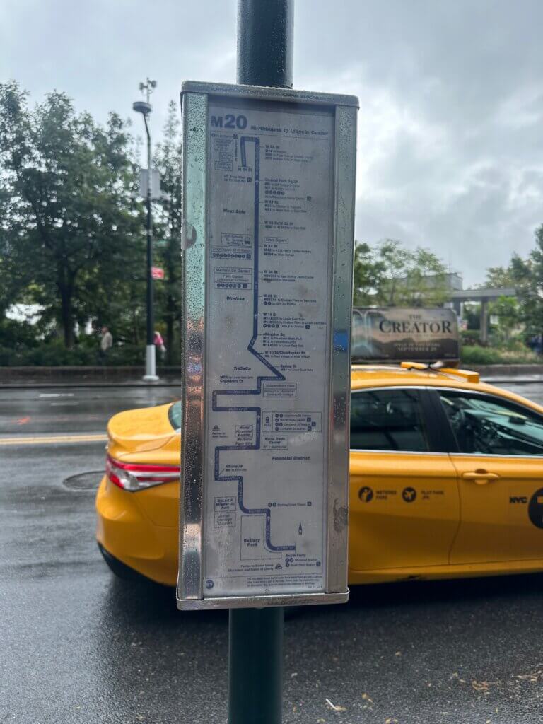 NYC bus stop