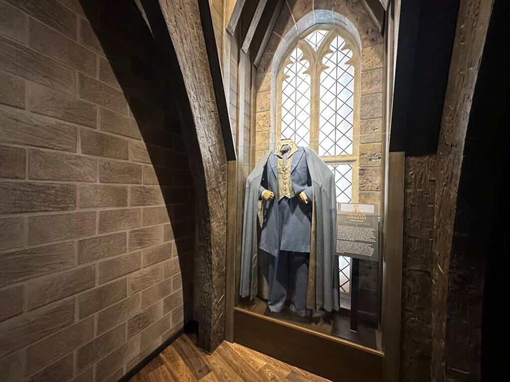 Professor Slughorn costume inside the Harry Potter Exhibition