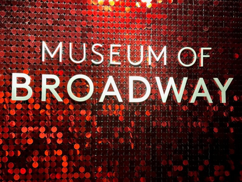 museum of broadway entrance sign