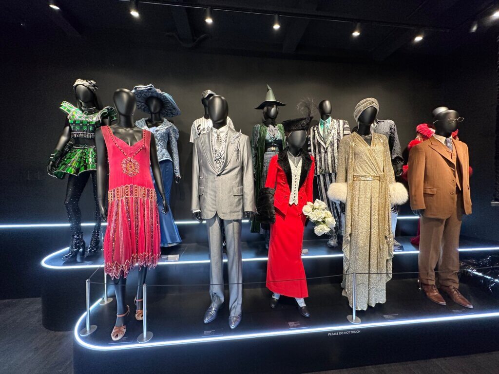 costumes inside the museum of broadway