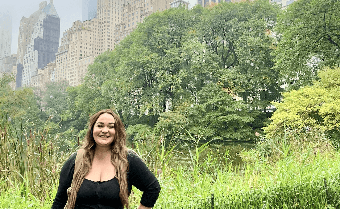 Central park on a rainy day