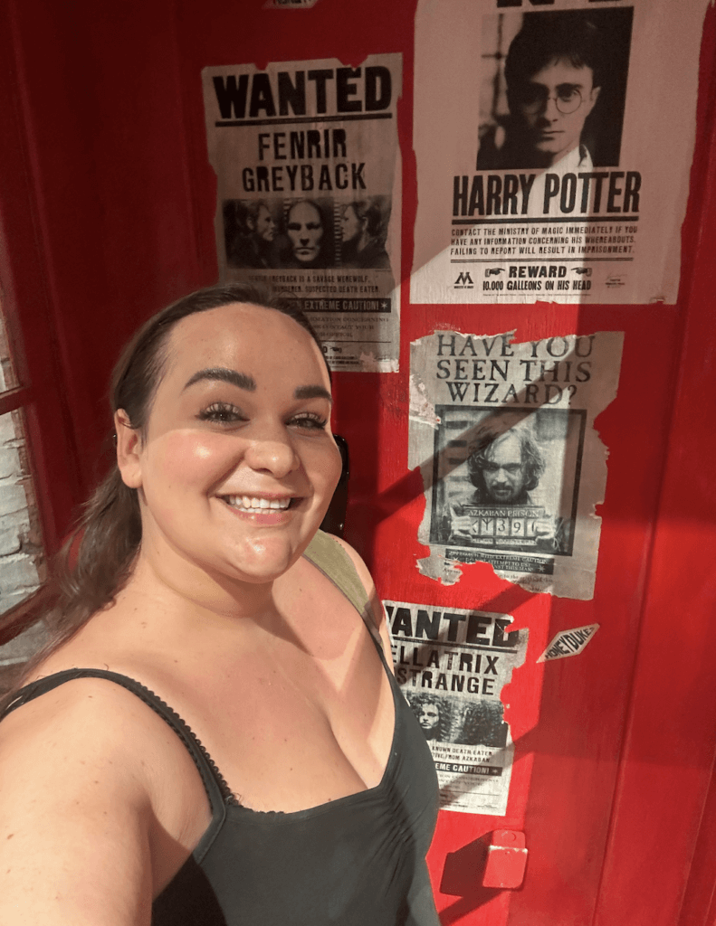 Elle inside the harry potter store NYC!