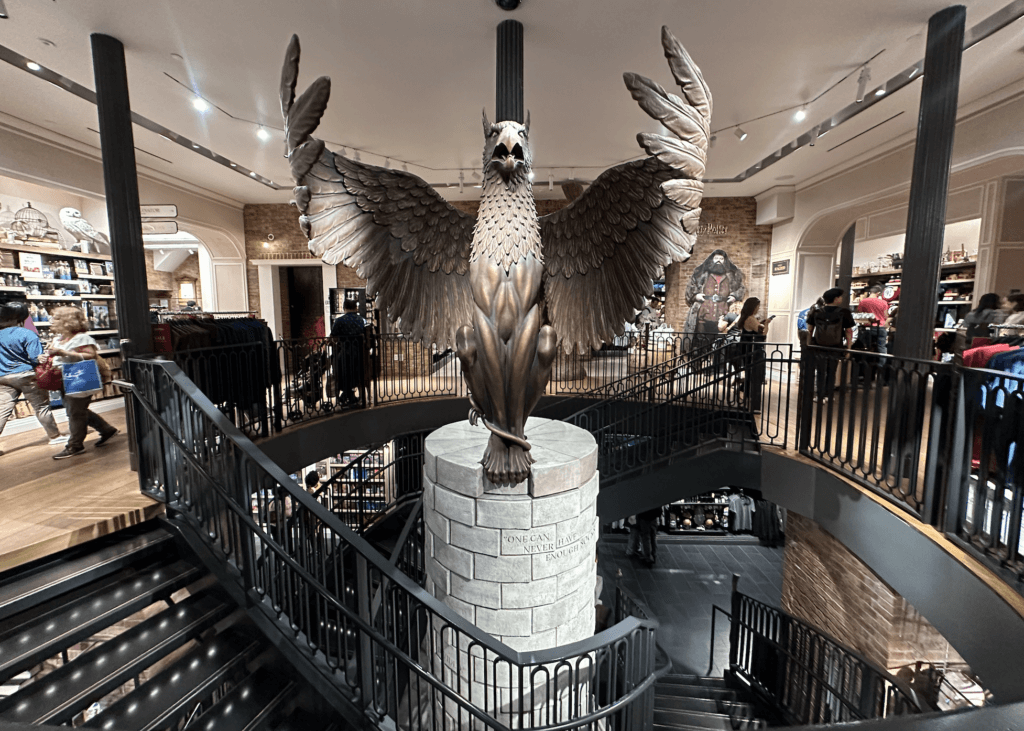 The Grand Atrium at the Flagship Harry Potter store in NYC