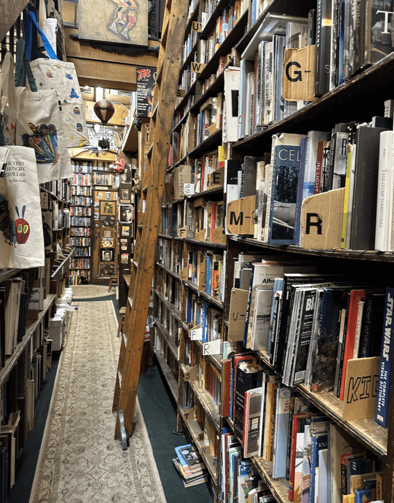 Shelves upon shelves of amazing books!