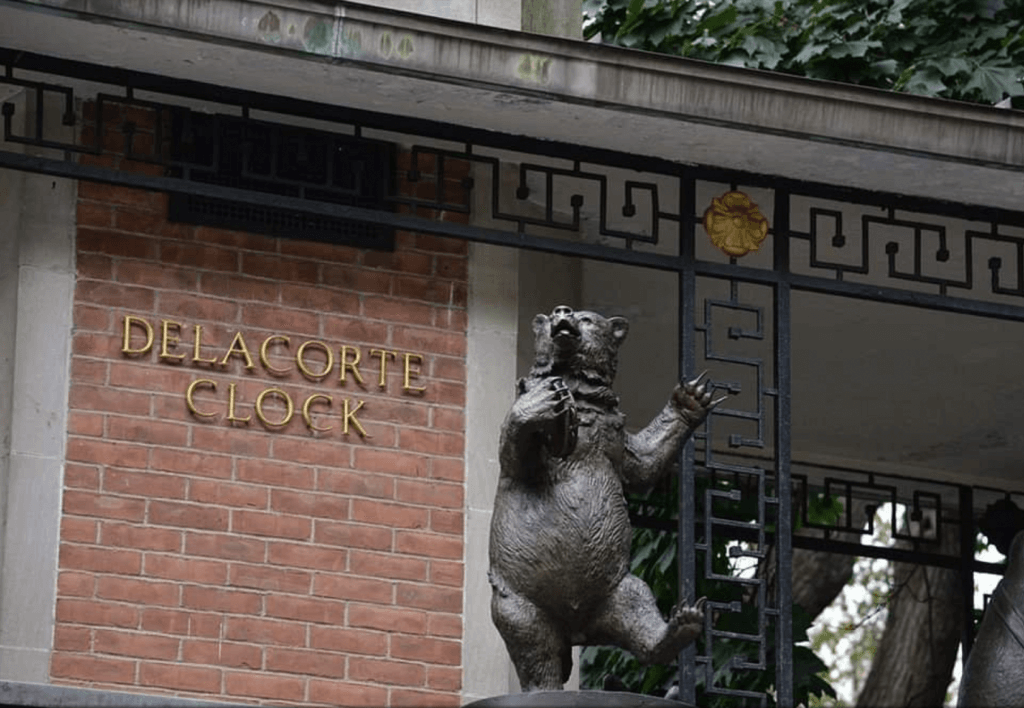 The iconic clock at Central Park Zoo