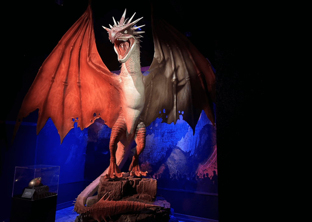 The dragon inside Harry Potter: The Exhibition. 