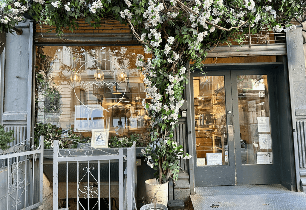 The exterior of Maman in Little Paris, NYC