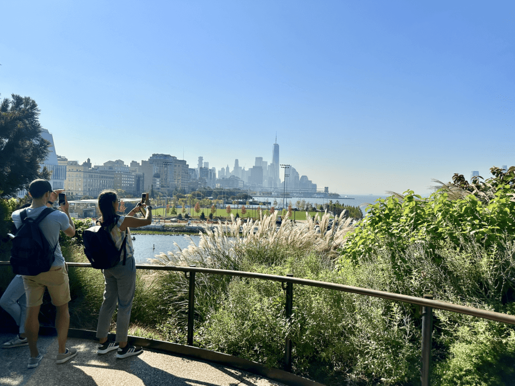 Downtown views from Little Island