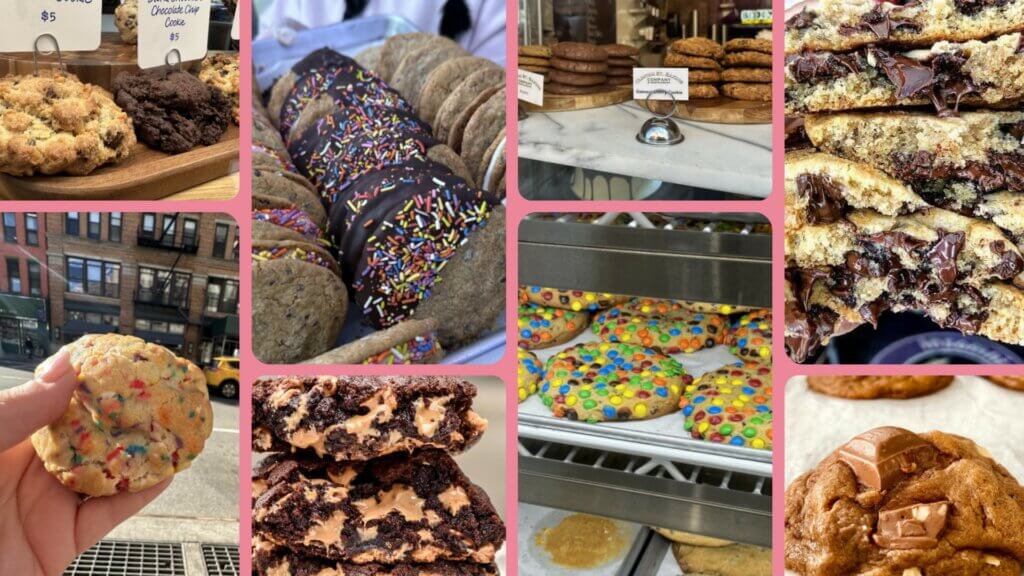 A selection of different cookies in NYC
