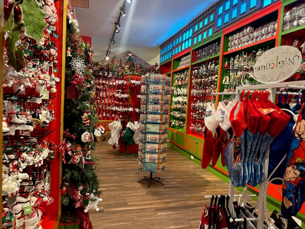 Christmas in New York store 