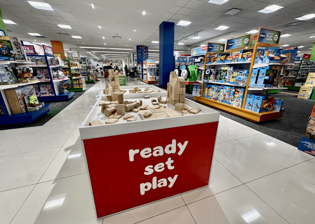 Ready set play in Toys R Us Macys