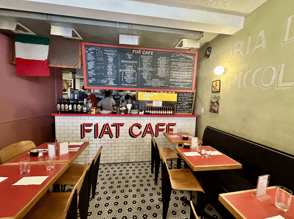 Fiat Cafe in NYC