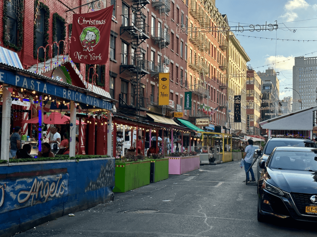 A view of Little Italy in NYC