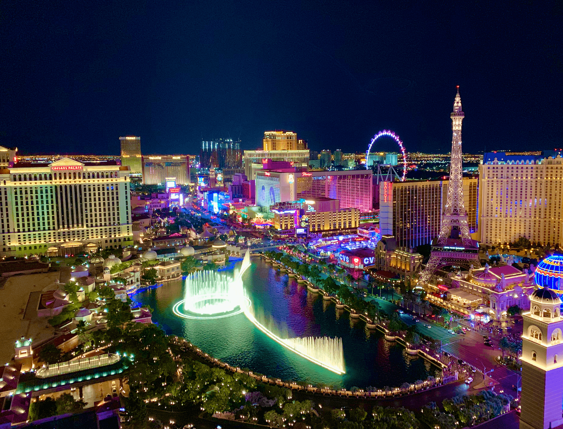 Bellagio restaurants with fountain views