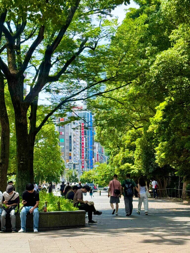 Ueno park in Tokyo