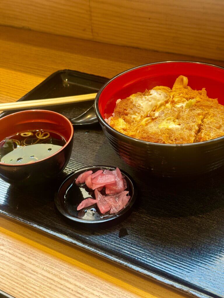 katsudon in tokyo, japan